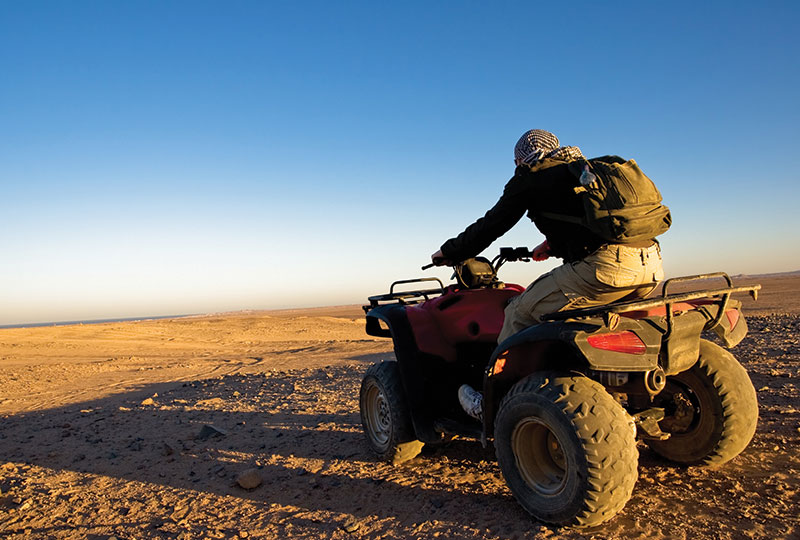 Quad biking with Camel ride and Beduin dinner