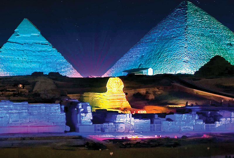 Spectacle Son Et Lumière Aux Pyramides Du Caire